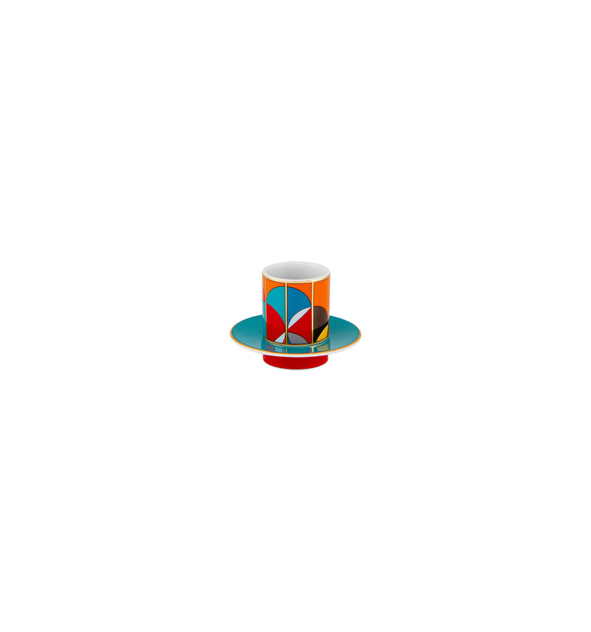 Vista Alegre Futurismo Espresso Cups And Saucers - Set of 4