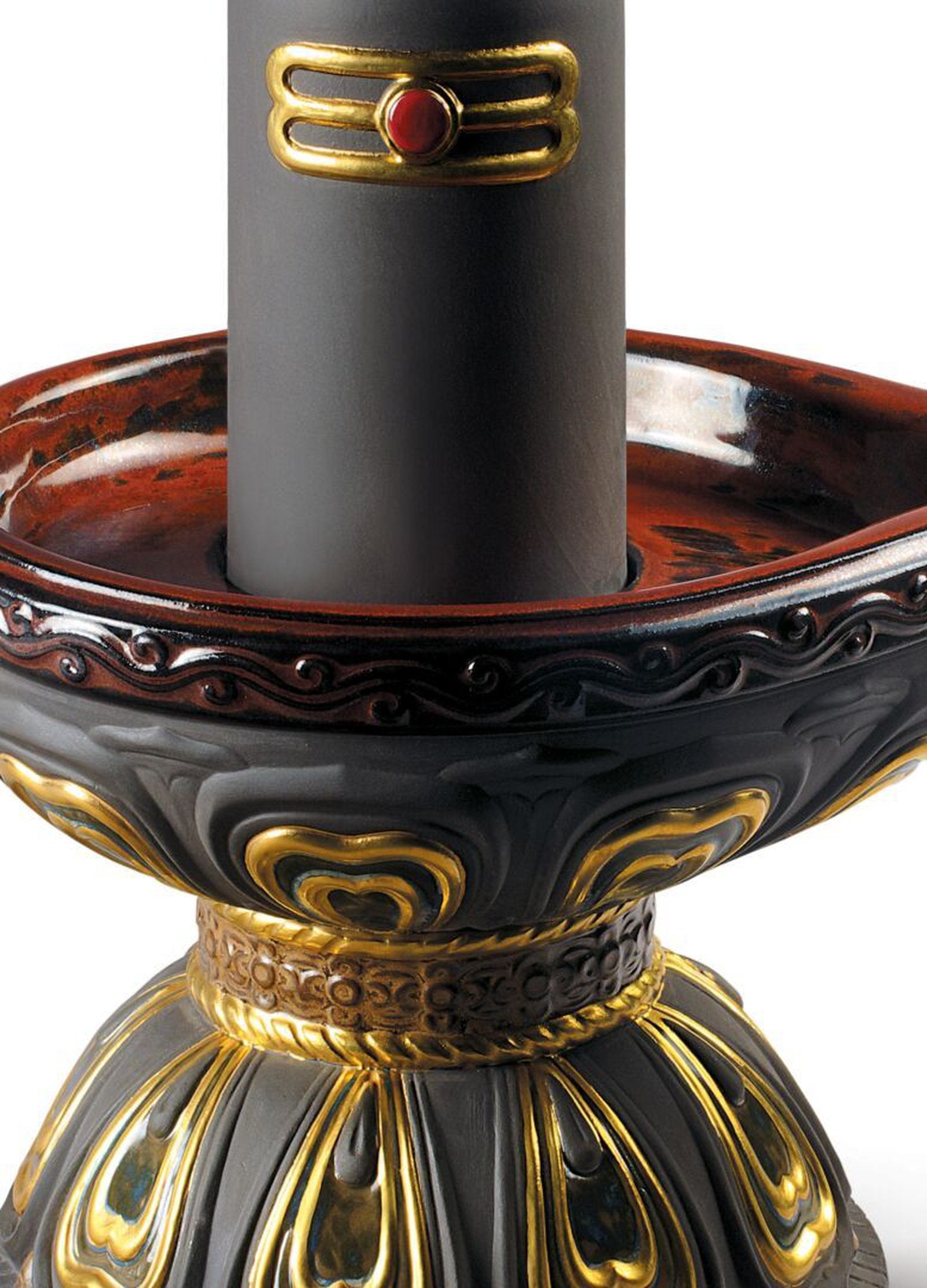 Lladro Lingam Figurine Golden Luster