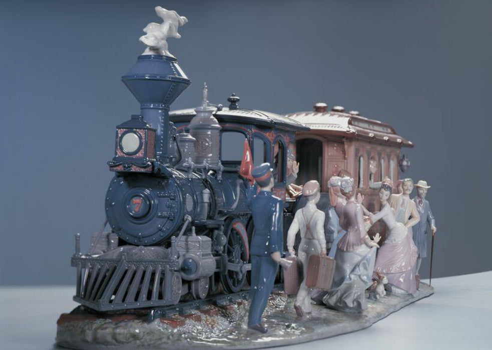 Lladro A Grand Adventure Train Sculpture - Limited Edition