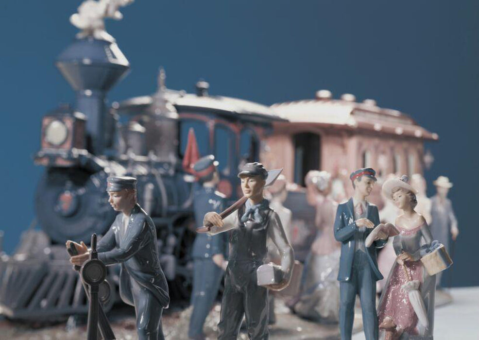 Lladro A Grand Adventure Train Sculpture - Limited Edition