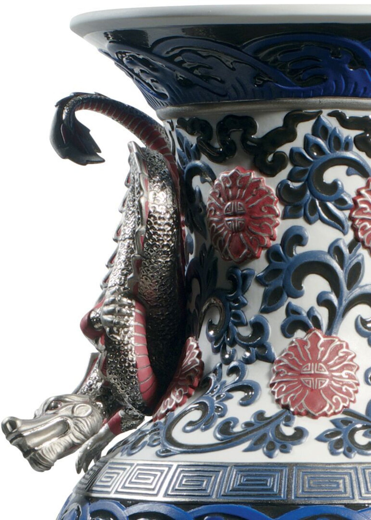 Lladro Oriental Vase Sculpture - Limited Edition