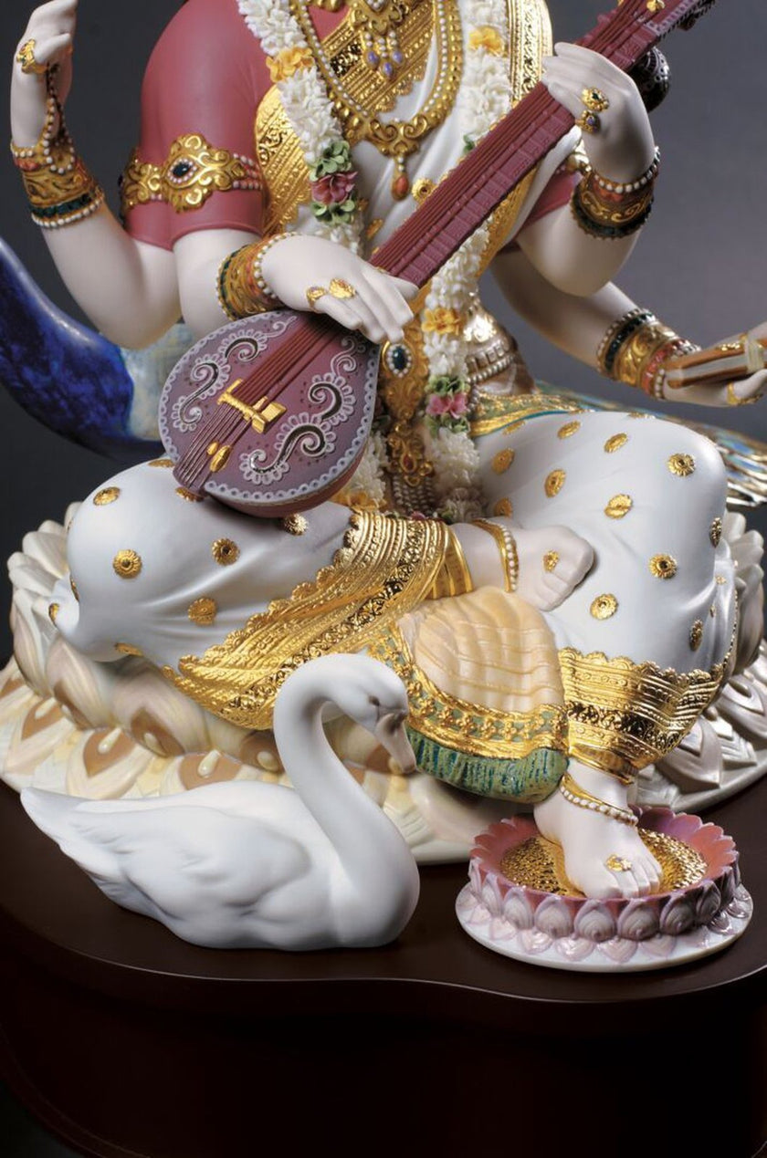Lladro Saraswati Sculpture - Limited Edition