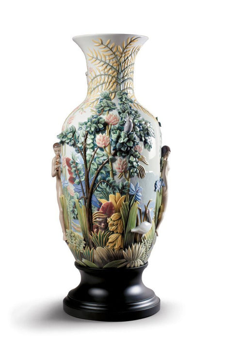 Lladro Paradise Vase Sculpture - Limited Edition