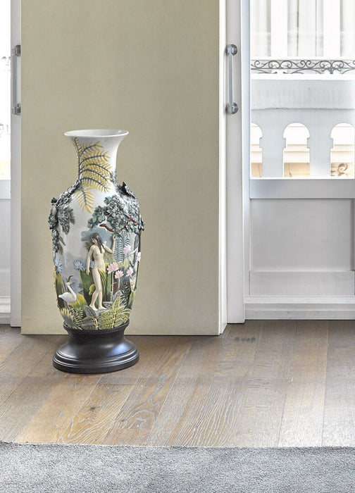 Lladro Paradise Vase Animal Life Figurine - Limited Edition