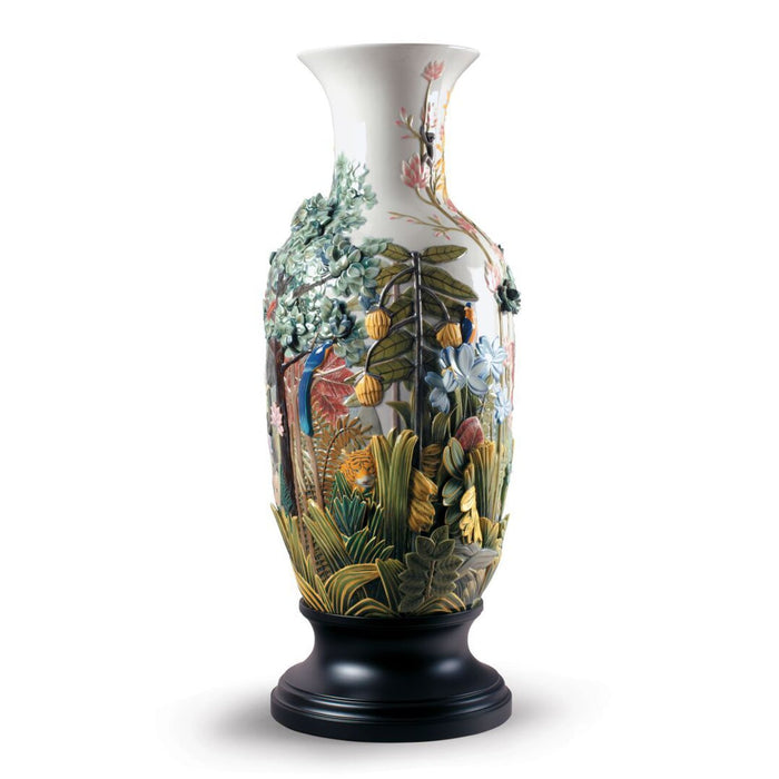 Lladro Paradise Vase Animal Life Figurine - Limited Edition
