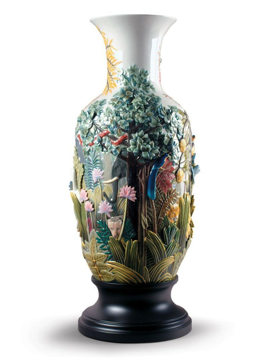 Lladro Paradise Vase Animal Life Figurine - Limited Edition
