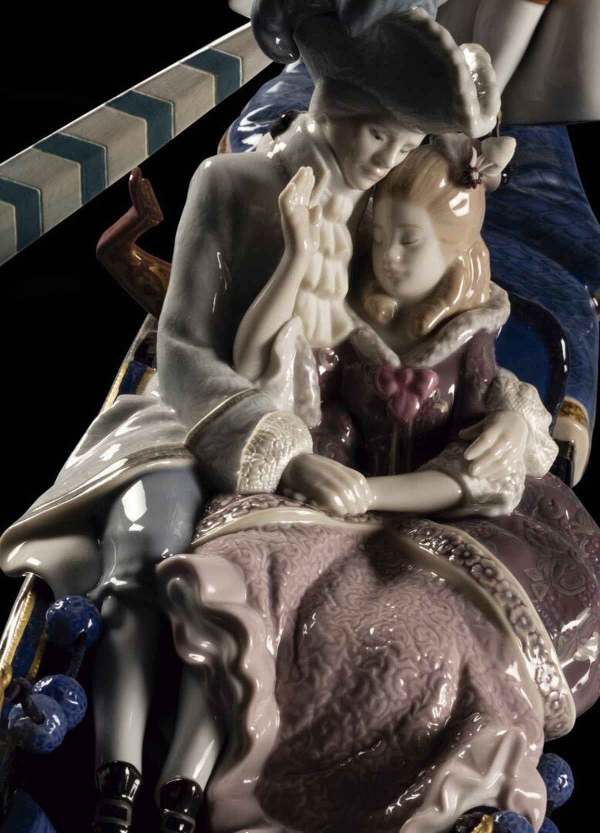 Lladro Gondola in Venice Sculpture - Limited Edition