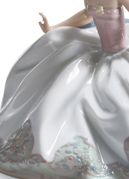 Lladro At The Ball Woman Figurine