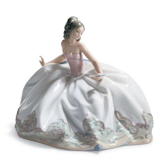 Lladro At The Ball Woman Figurine