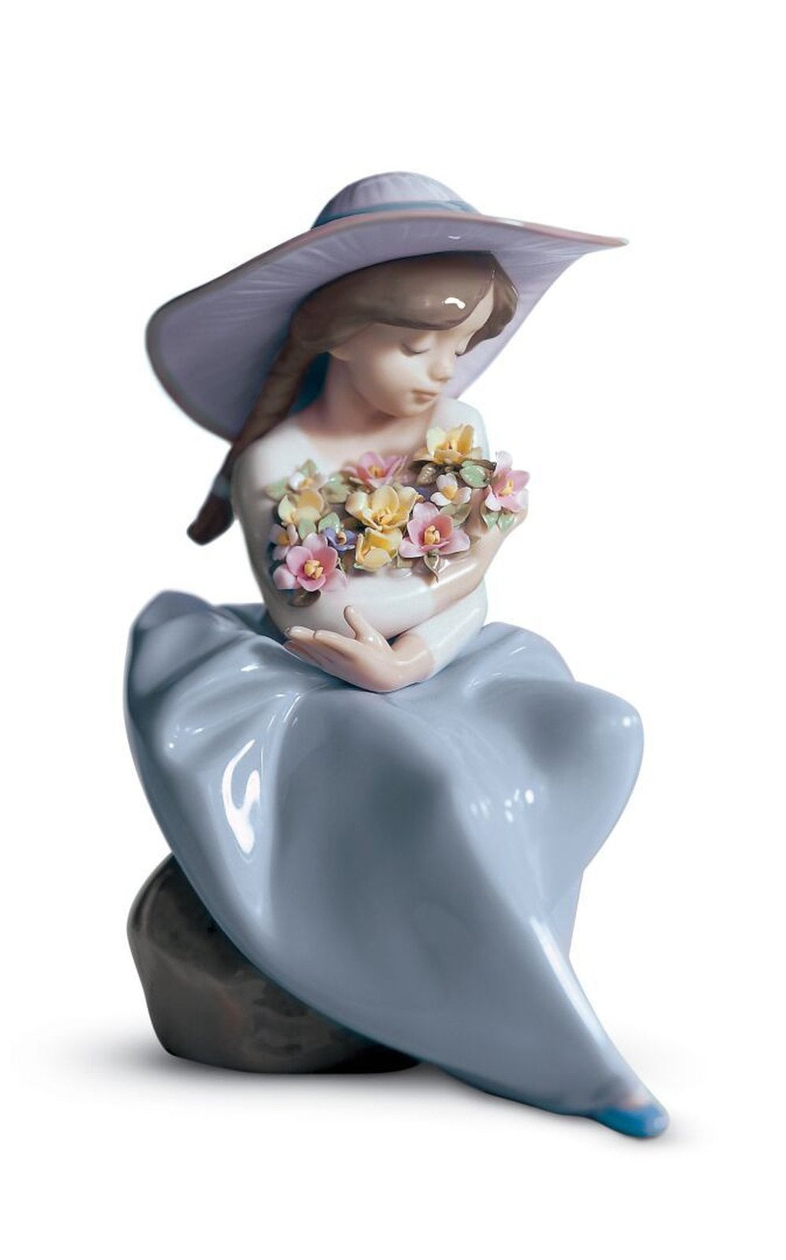 Lladro Fragrant Bouquet Girl Figurine