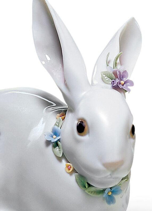 Lladro Attentive Bunny Figurine