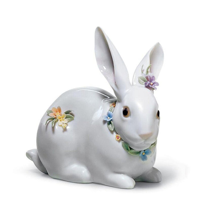 Lladro Attentive Bunny Figurine