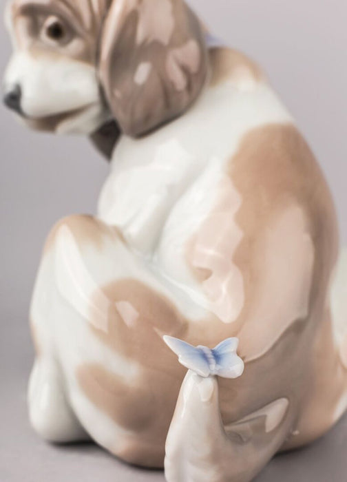 Lladro Gentle Surprise Dog Figurine