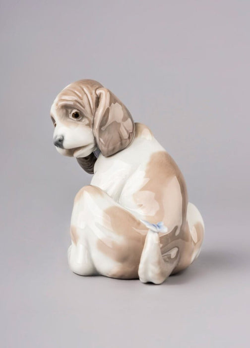 Lladro Gentle Surprise Dog Figurine