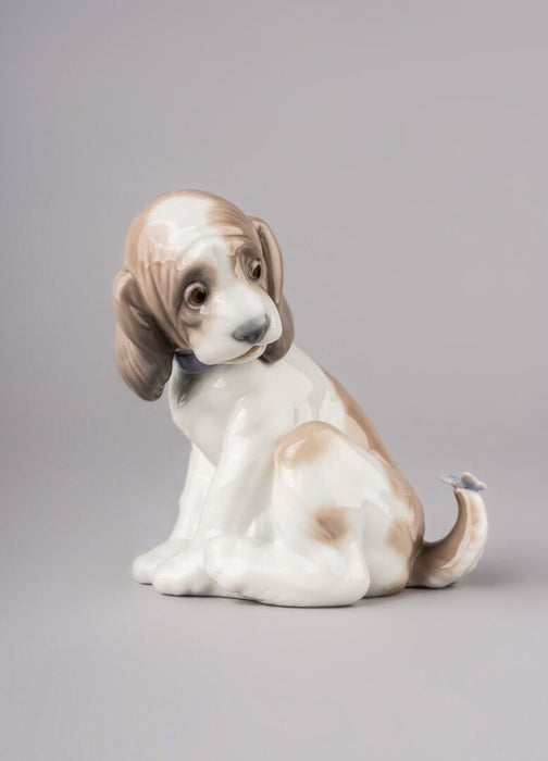 Lladro Gentle Surprise Dog Figurine