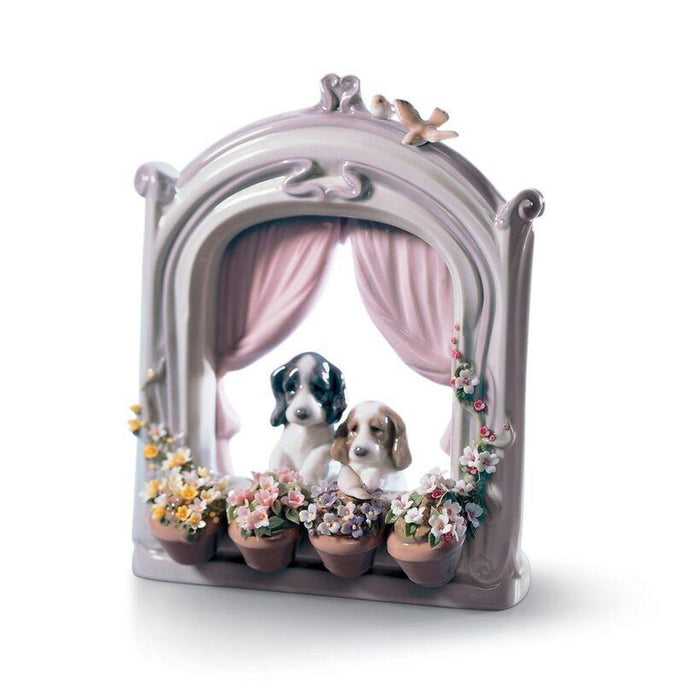 Lladro Please Come Home Dogs Figurine