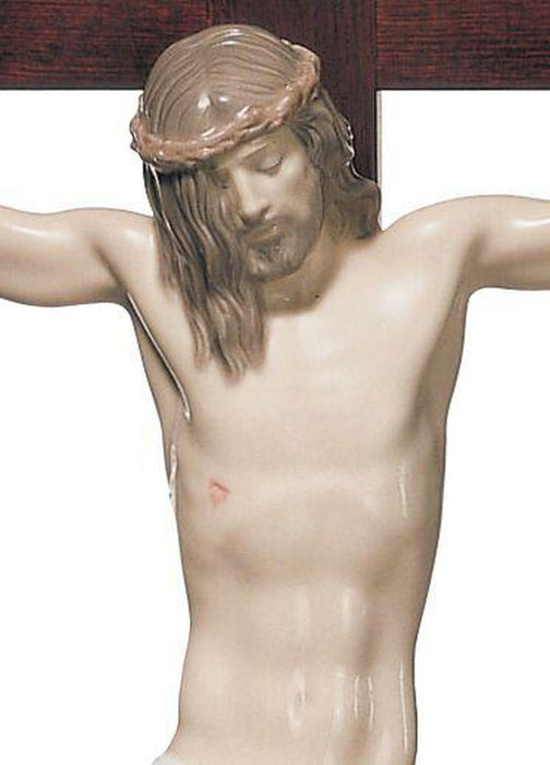 Lladro Our Savior Crucifix Figurine Tabletop