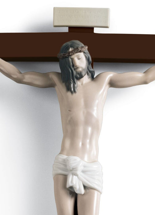 Lladro Our Saviour Crucifix Figurine Wall Art