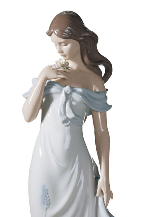 Lladro A Flower's Whisper Woman Figurine