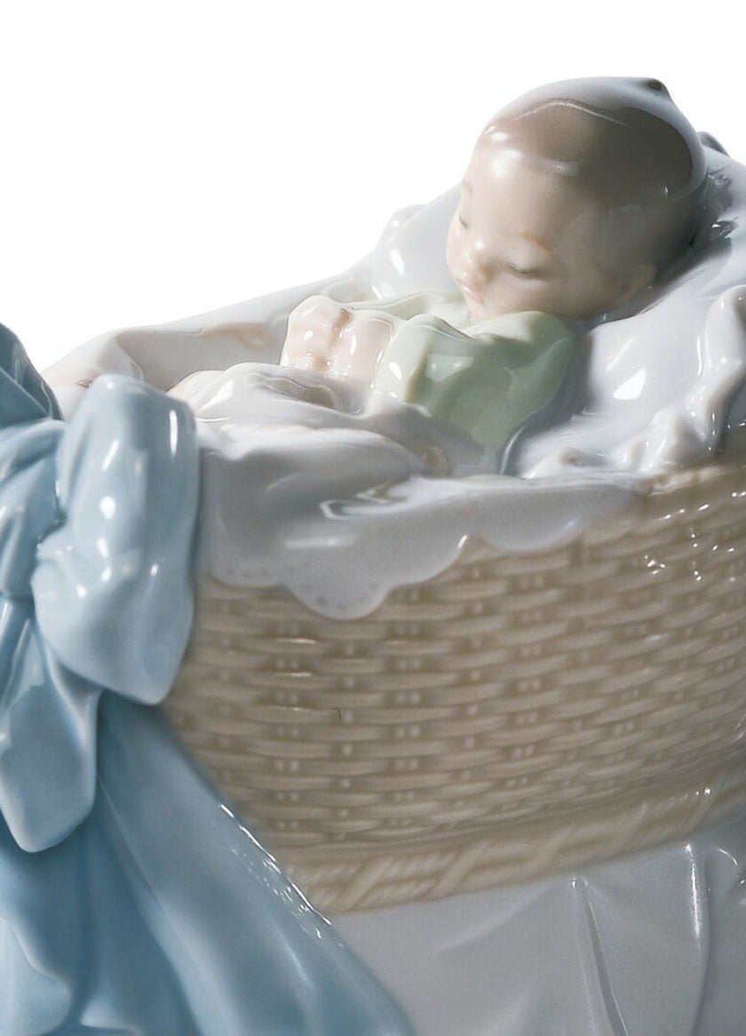 Lladro A New Treasure Boy / Girl Figurine