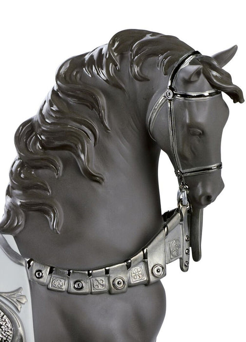 Lladro A Regal Steed Horse Sculpture