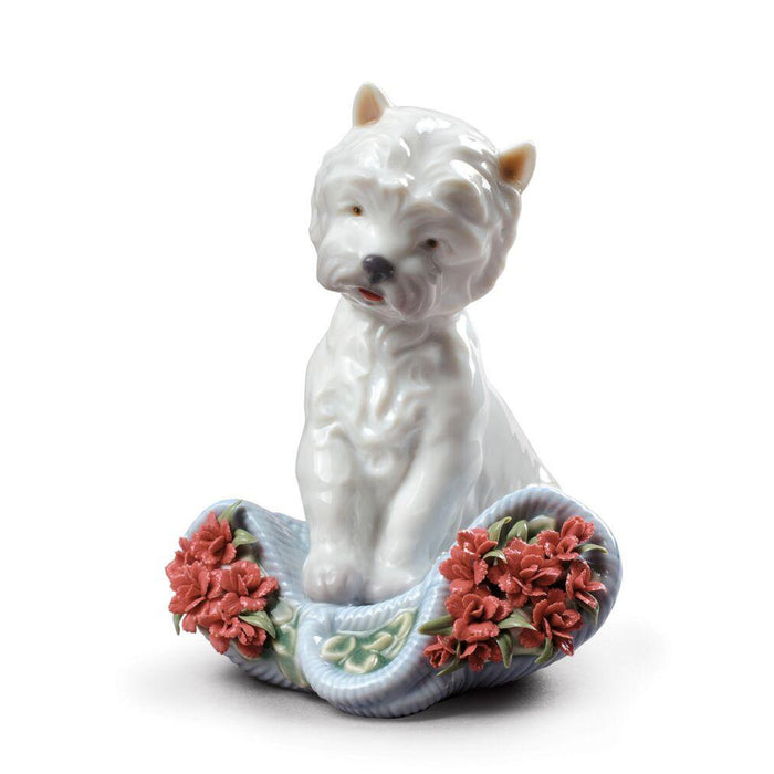 Lladro Playful Character Dog Figurine