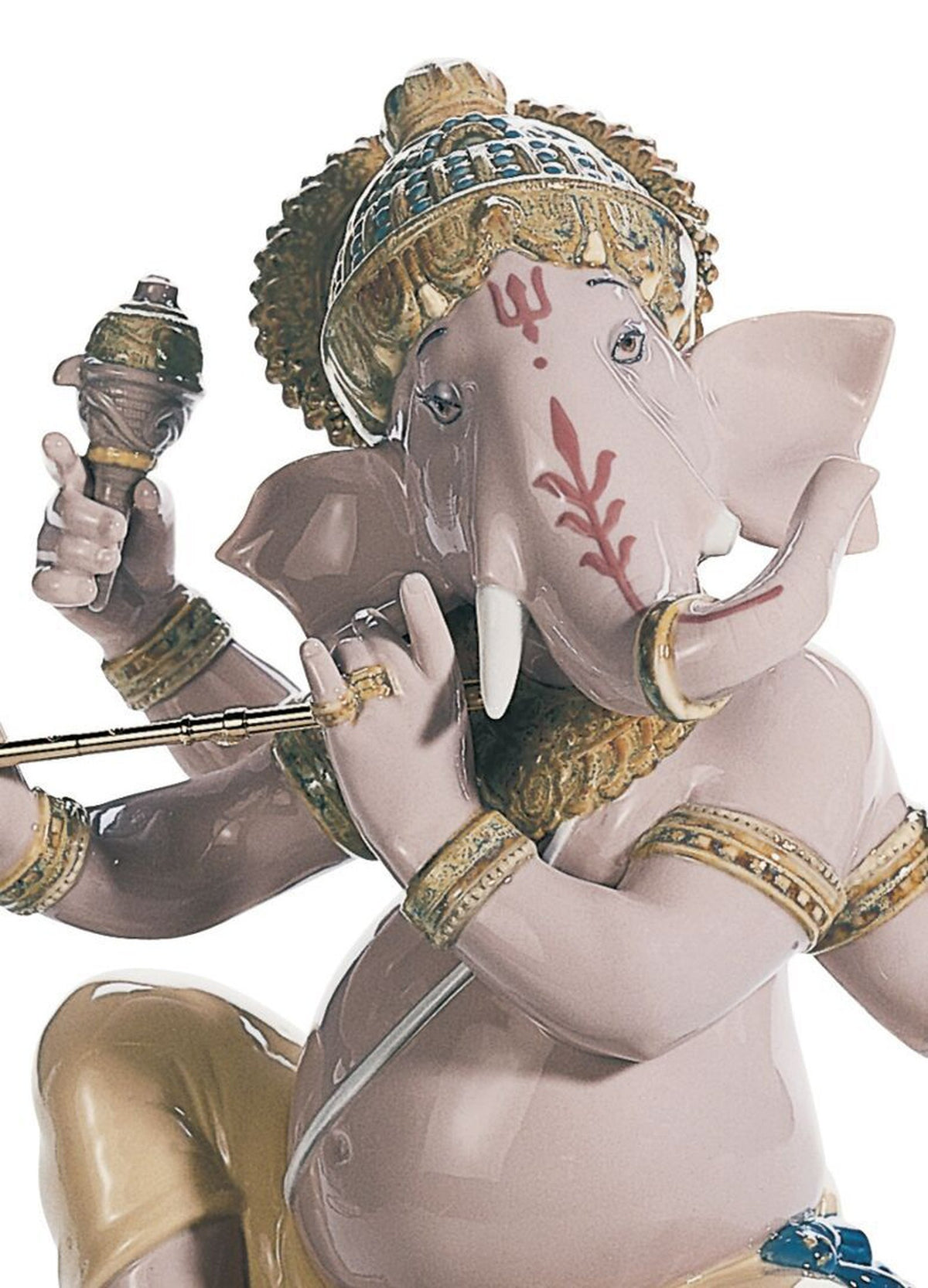 Lladro Bansuri Ganesha Figurine