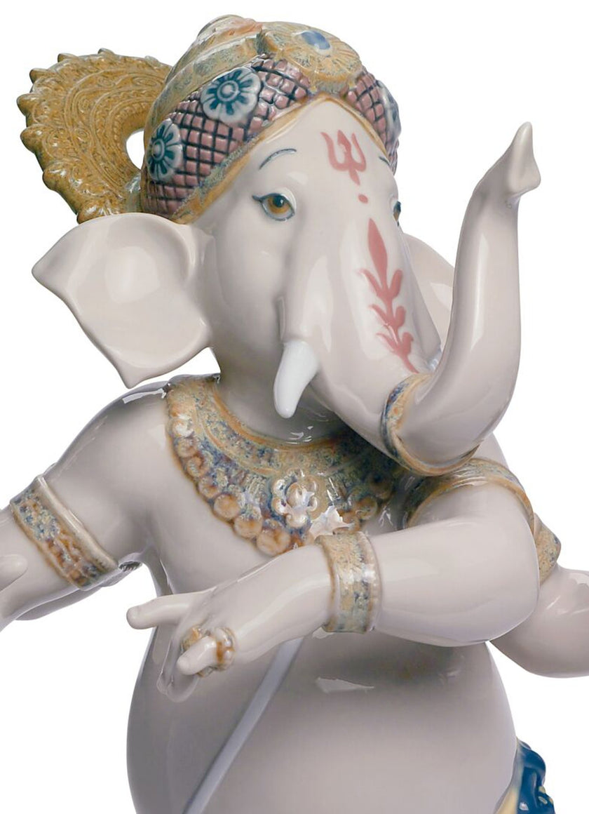 Lladro Dancing Ganesha Figurine
