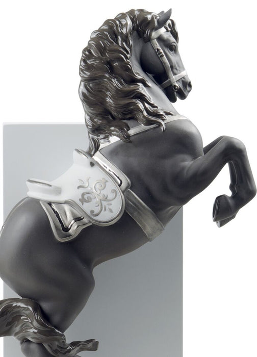 Lladro Horse on Courbette Figurine