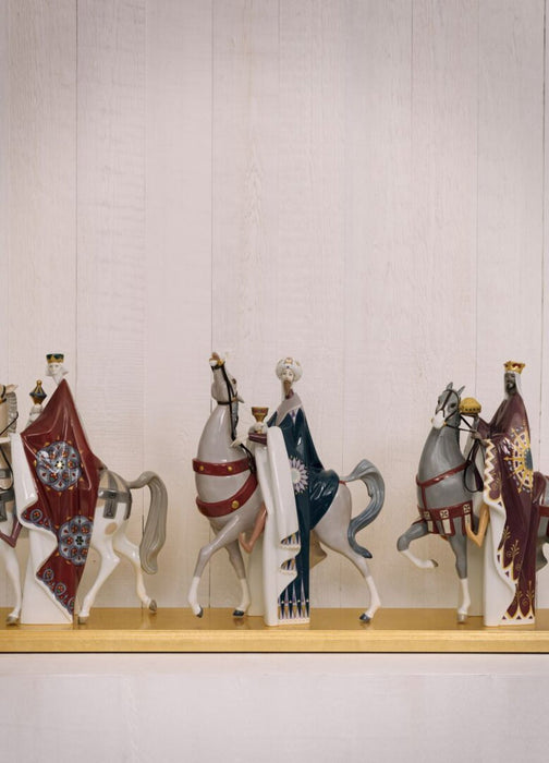 Lladro Kings Melchior, Gaspar and Balthasar Sculpture - Limited Edition