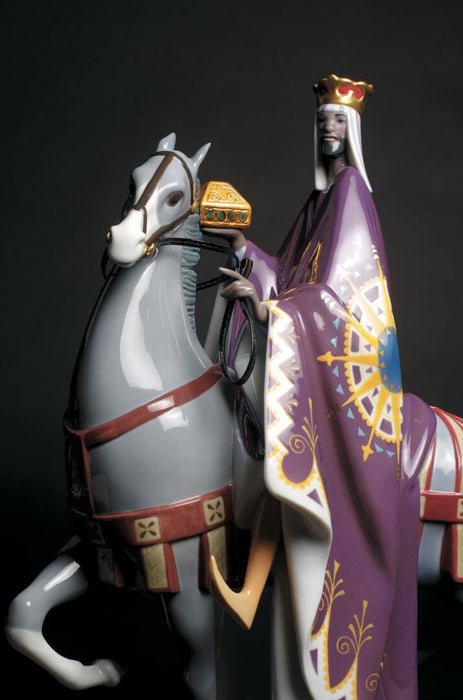 Lladro Kings Melchior, Gaspar and Balthasar Sculpture - Limited Edition