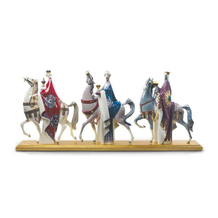 Lladro Kings Melchior, Gaspar and Balthasar Sculpture - Limited Edition