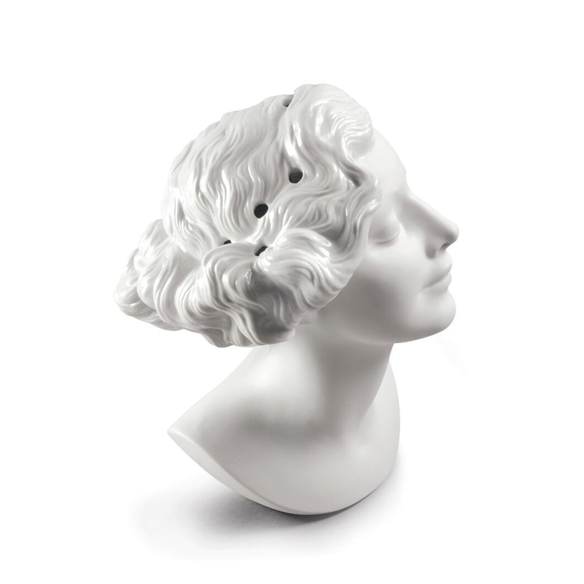Lladro Daisy Woman Bust Vase