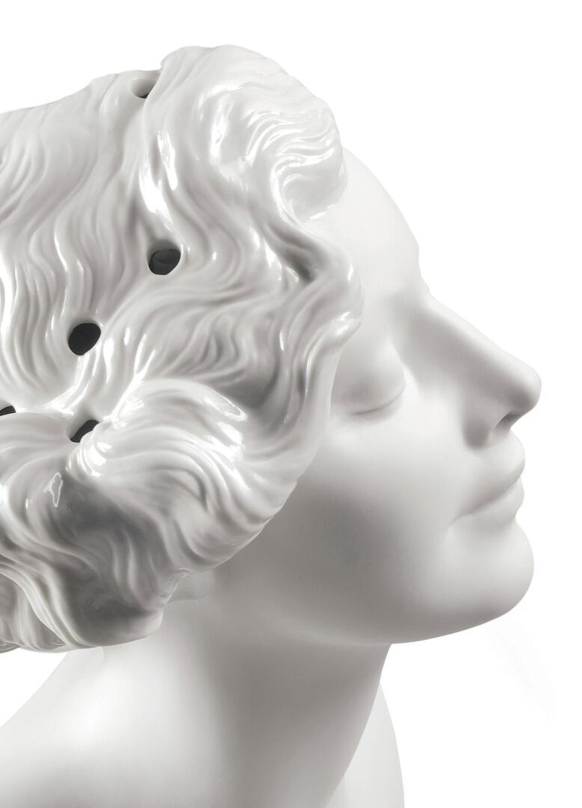 Lladro Daisy Woman Bust Vase