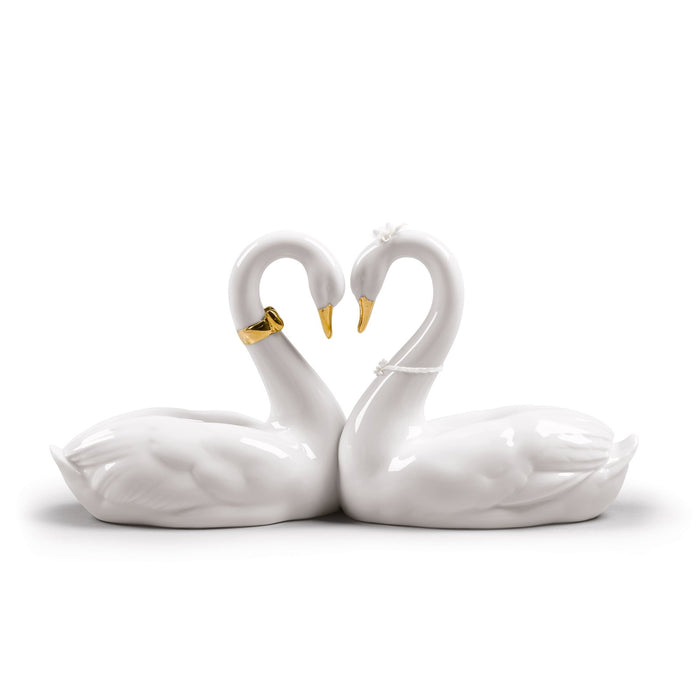 Lladro Endless Love Swans Figurine