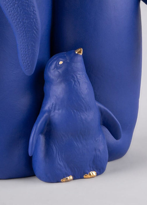 Lladro Penguin Family Figurine