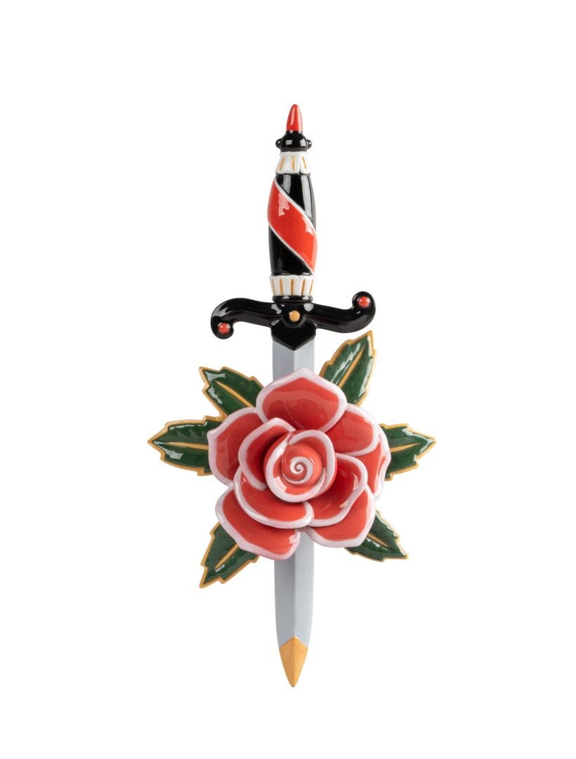 Lladro Dagger And Rose
