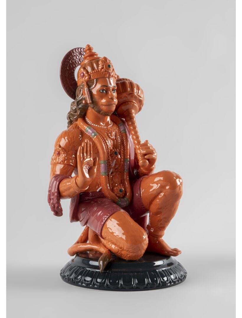 Lladro Hanuman - Orange