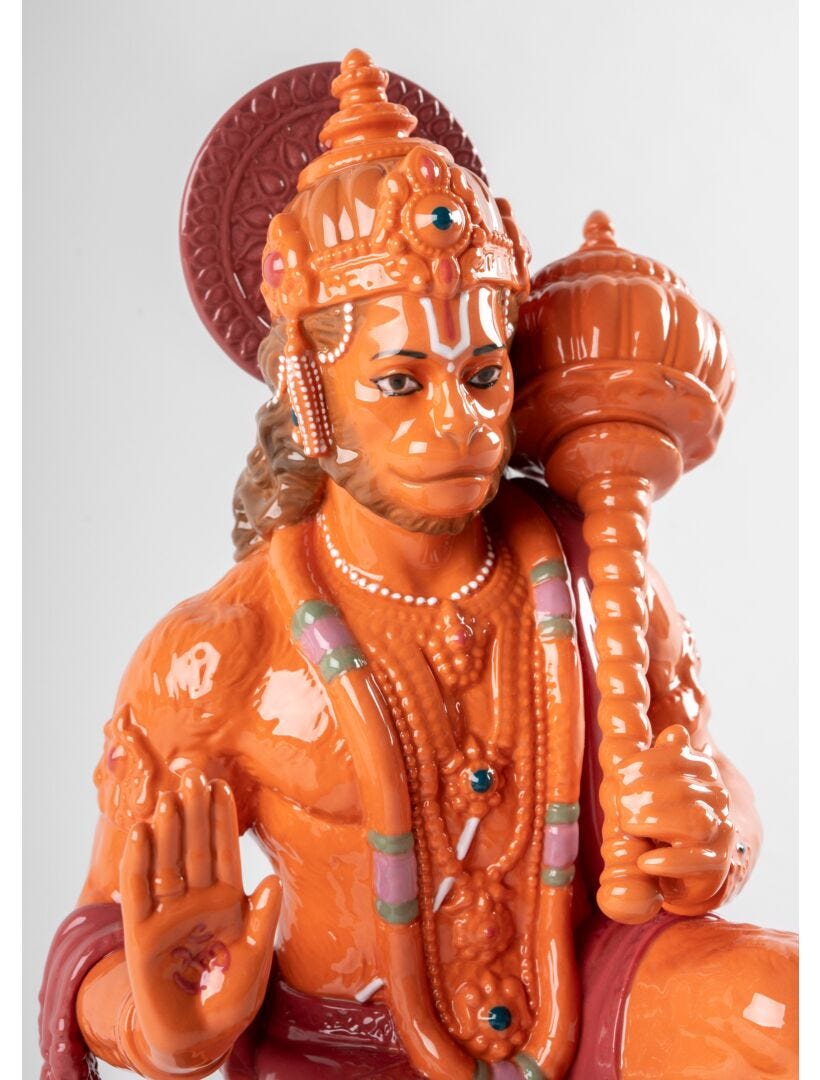 Lladro Hanuman - Orange
