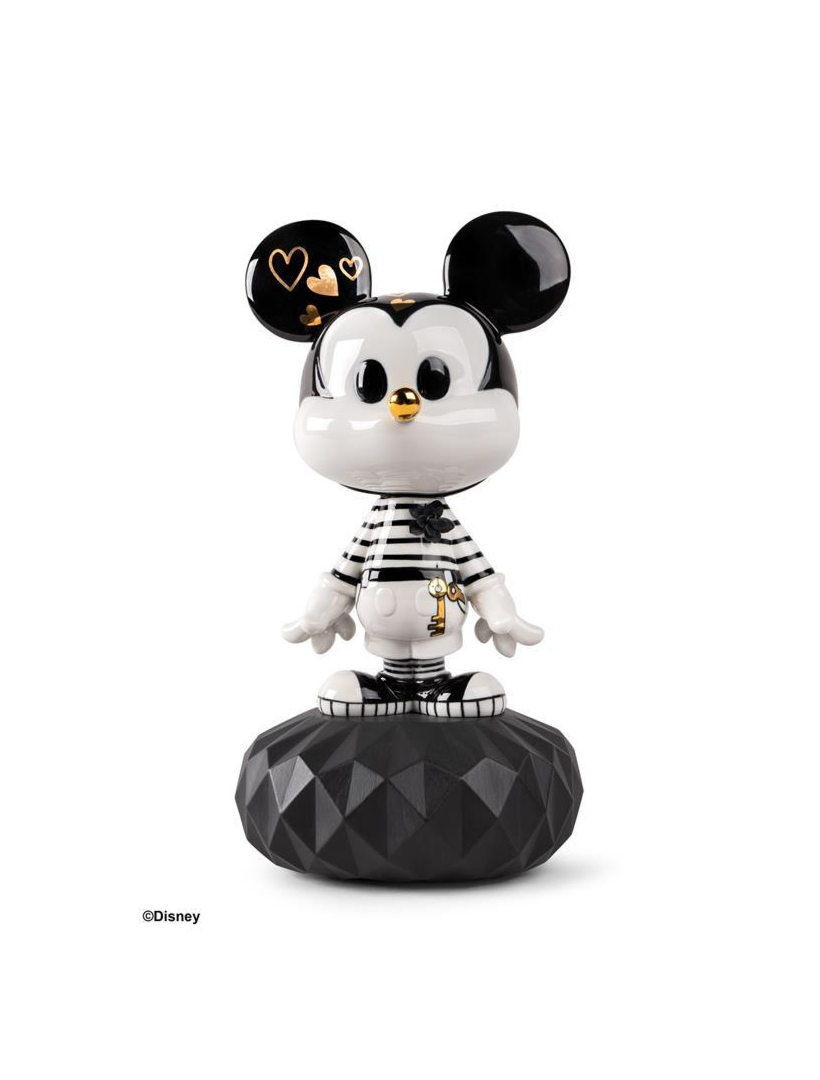 Lladro Mickey In Black And White