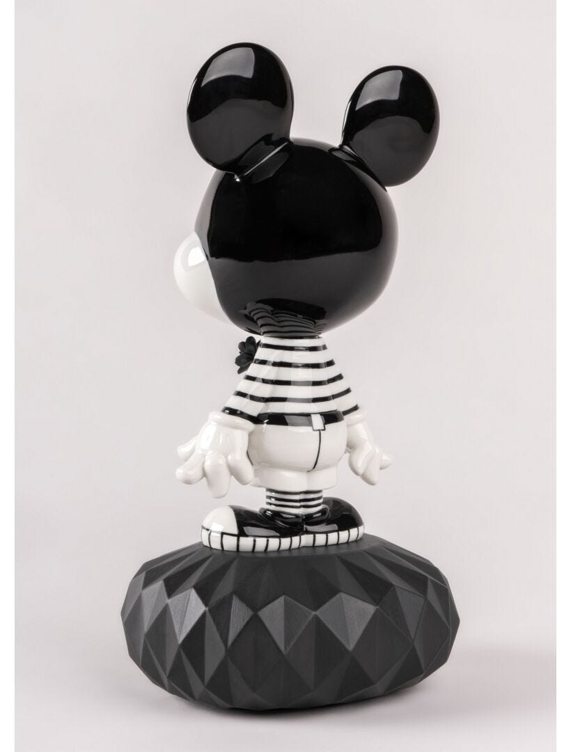 Lladro Mickey In Black And White