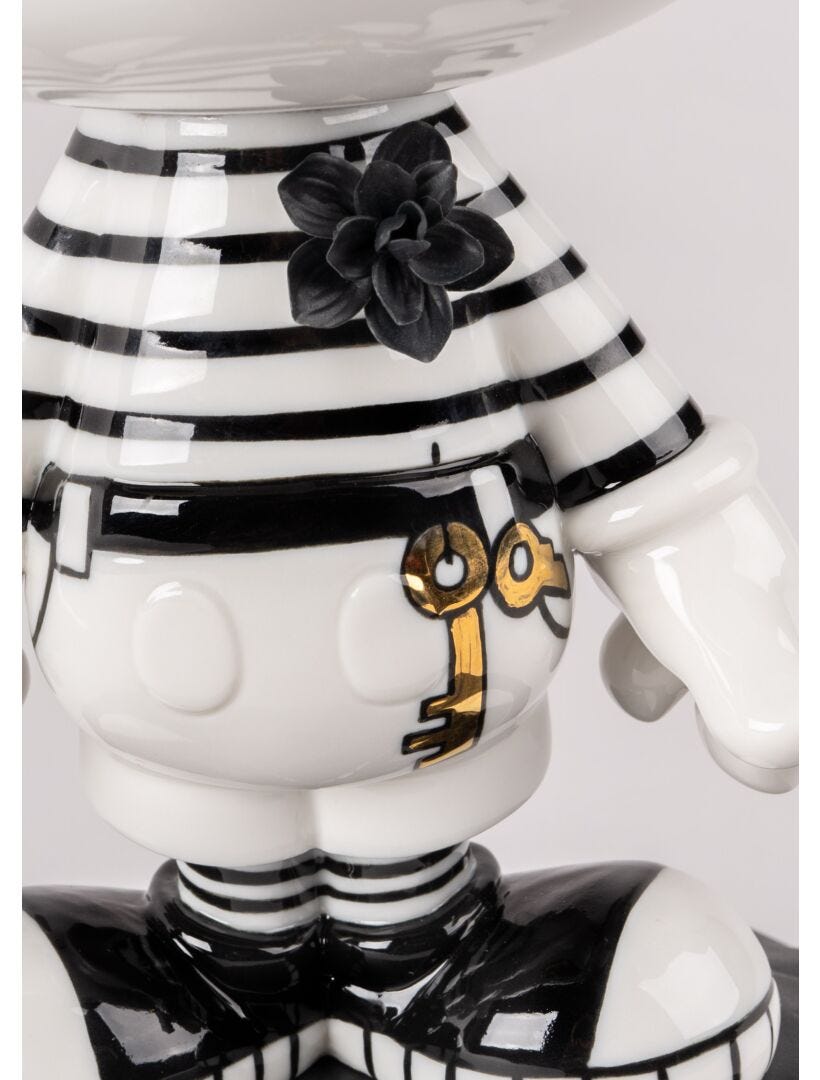 Lladro Mickey In Black And White