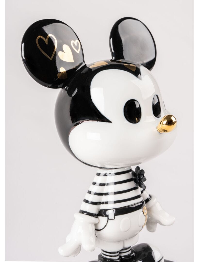 Lladro Mickey In Black And White