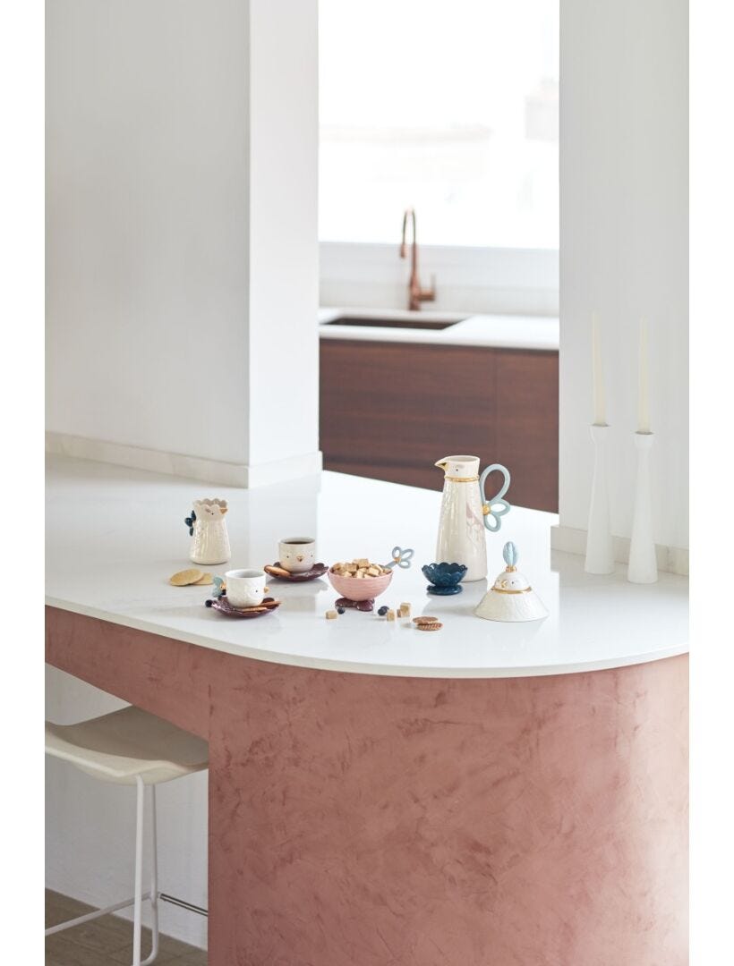 Lladro Set Of 2 Cups And Saucers Kawki