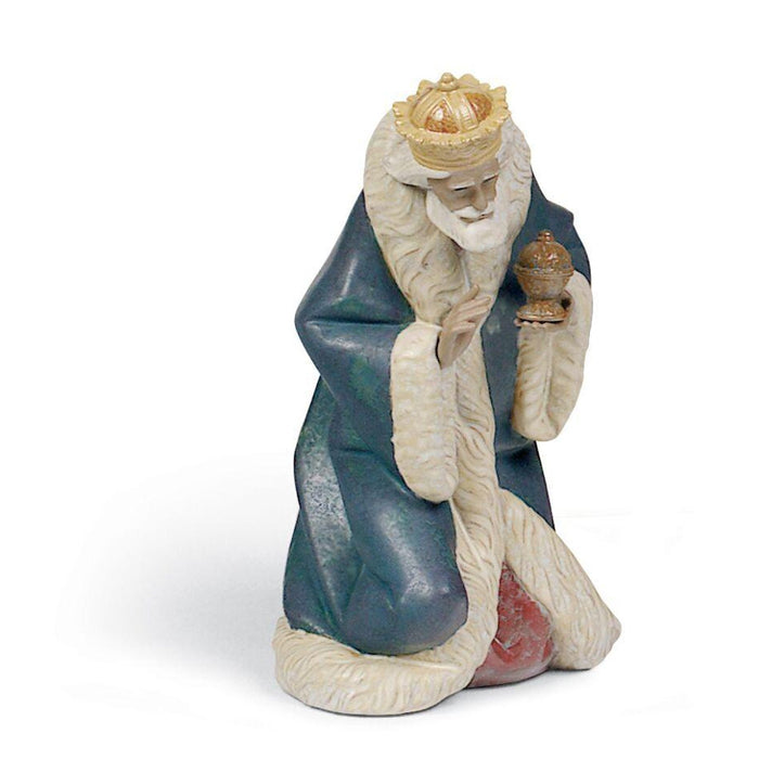 Lladro Melchior Nativity Figurine Gres