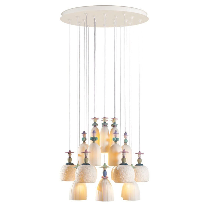 Lladro Mademoiselle 24 Lights Strolling Through Blossoms Chandelier (US)