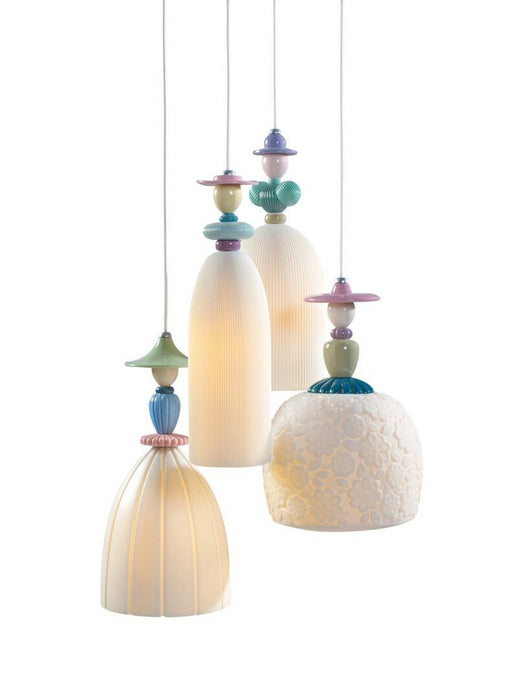 Lladro Mademoiselle 4 Lights Walking On The Beach Ceiling Lamp (US)