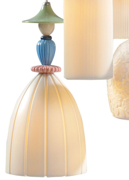 Lladro Mademoiselle 4 Lights Walking On The Beach Ceiling Lamp (US)
