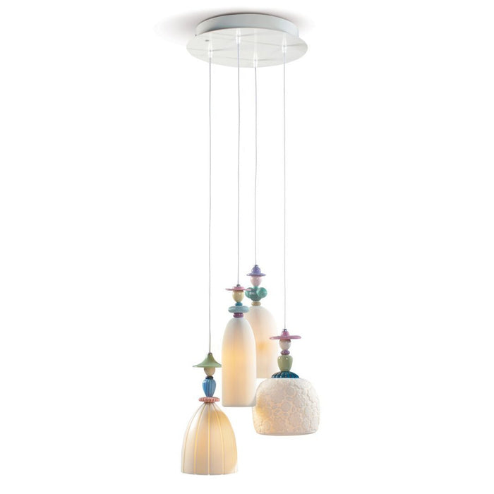 Lladro Mademoiselle 4 Lights Walking On The Beach Ceiling Lamp (US)