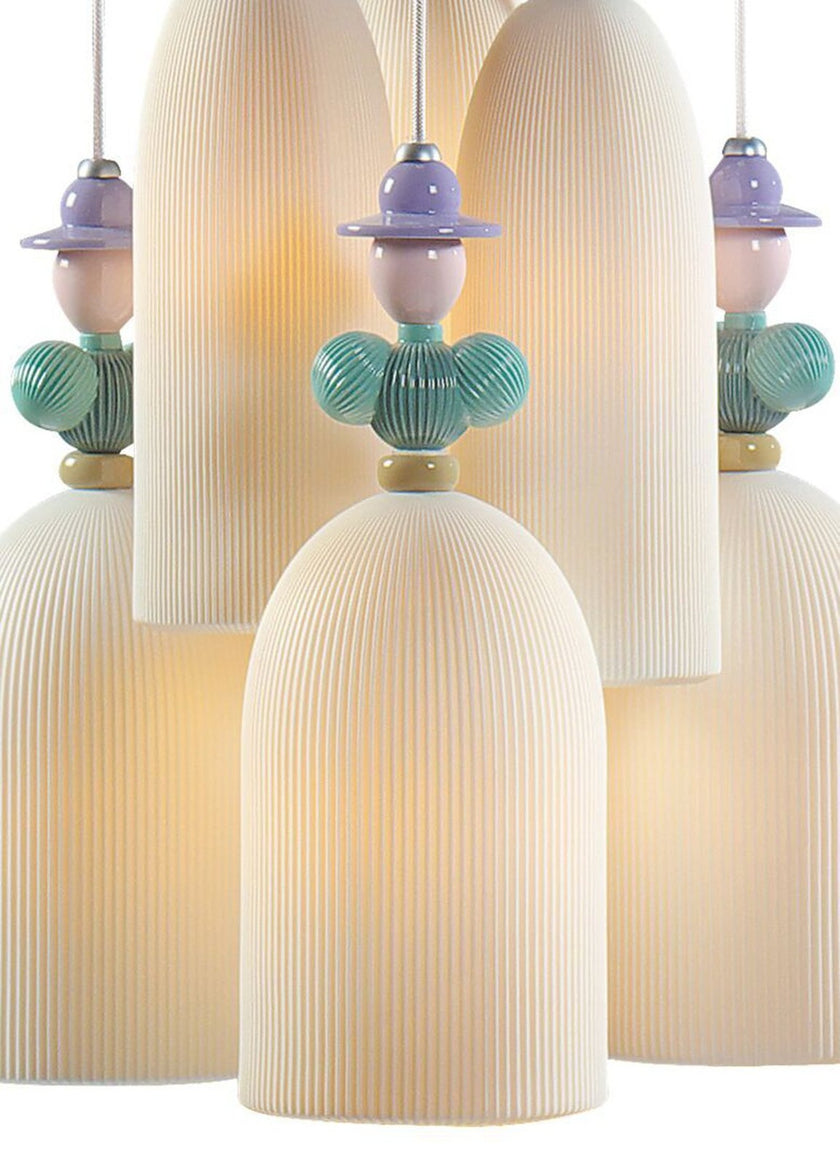 Lladro Mademoiselle 6 Lights Gathering In The Lawn Ceiling Lamp (US)